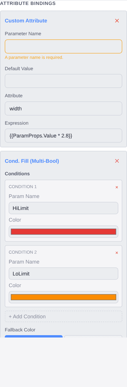 Build a bar graph that recolours at its limits — Colour it from the limits