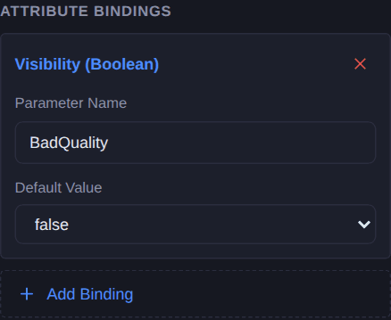 Show a live value with its colour and quality — Show a badge when the reading is bad